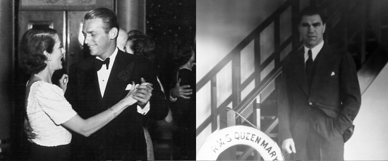 Douglas Fairbanks, Jr. and Max Schmeling on Queen Mary