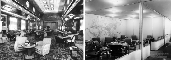 Queen Mary vs. Hindenburg | Lounge