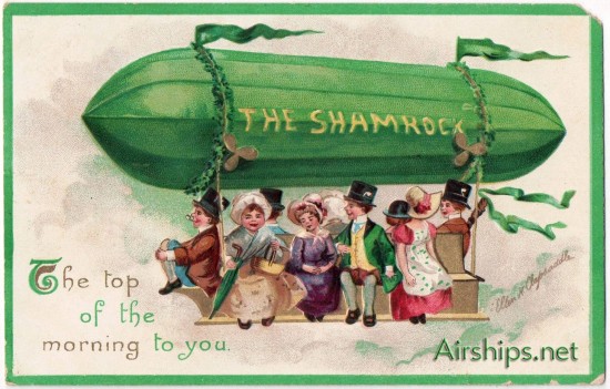 Airship Saint Patrick's Day Shamrock