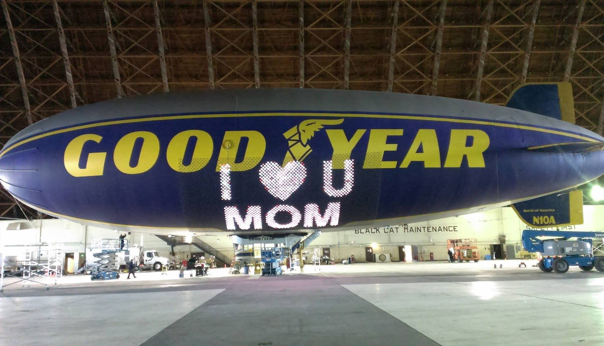 Happy Mother's Day Goodyear Blimp I Love You Mom