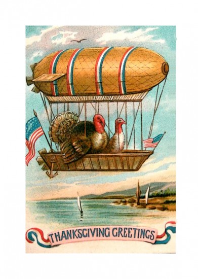 Airship Dirigible Thanksgiving