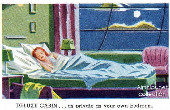 Sleeping cabin on Goodyear's proposed luxury airship. (Airships.net collection)