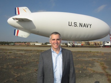Dan Grossman, Airship Historian, with MZ-3A