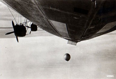 Radiosonde being launched from LZ-127