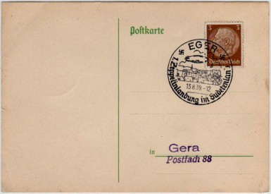 Flight to Eger, August 13, 1939.  (Sieger 461-I)
