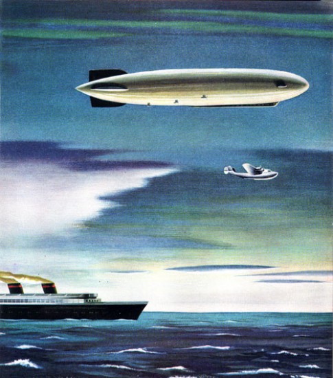 Ocean Liner - Dirigible - Flying Boat