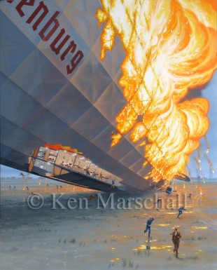 Hindenburg painting by Ken Marschall for sale