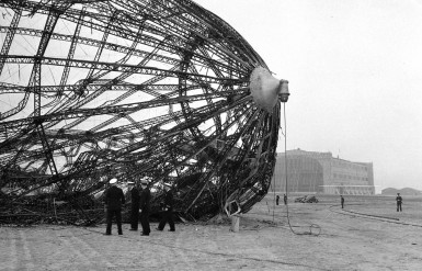 Wreckage of LZ-129 Hindenburg. May 6, 1937.