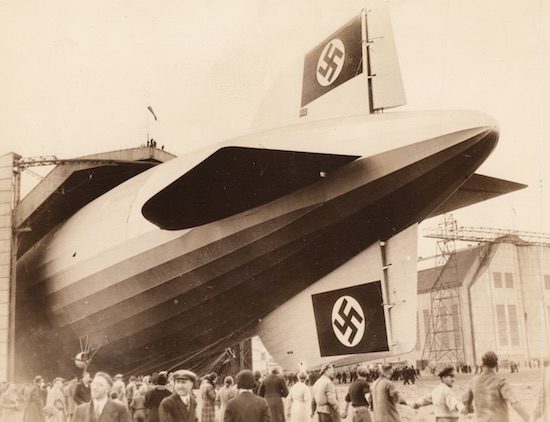 LZ-129 leaves construction hangar for the first time: March 4, 1936