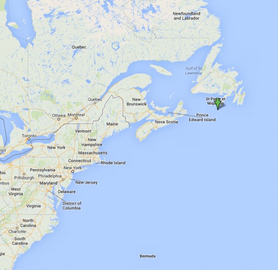 Location of the Hindenburg at 7:25 PM on May 5, 1937