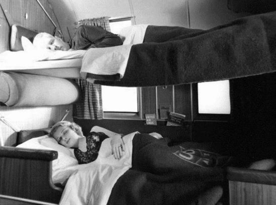 Sleeping berth on a Douglas Sleeper Transport