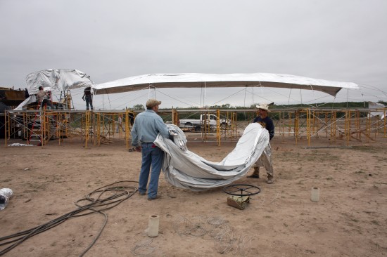 Fabric covering for Hindenburg model
