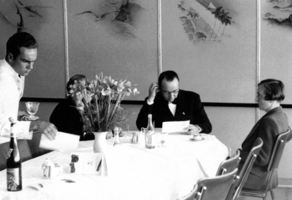 Ernst Lehmann in the Dining Room of LZ-129 Hindenburg