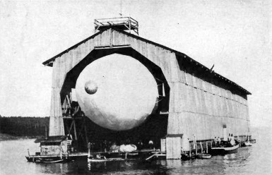 LZ-1 in its floating shed on the Bodensee