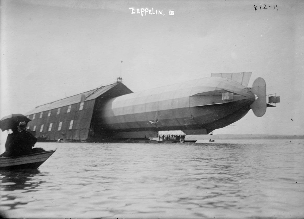 lz3-hangar Early zeppelin, possibly LZ-3