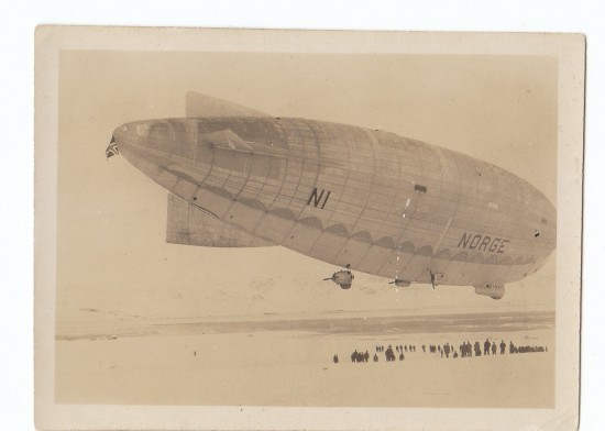 Semi-rigid airship Norge, Umberto Nobile and Roald Amundsen Semi-rigid airship Norge, Umberto Nobile and Roald Amundsen