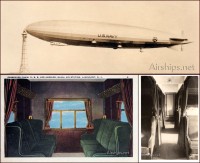 Interior of Navy Airship U.S.S. Los Angeles