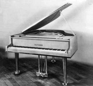 The Hindenburg's Piano (click all photos to enlarge). Photo courtesy Julius BlÃ¼thner Pianofortefabrik.