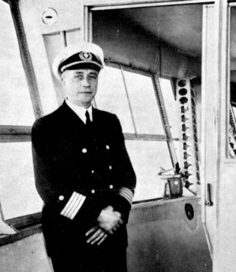 Captain Pruss aboard Hindenburg
