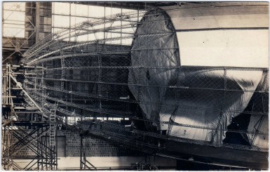 Airship USS Shenandoah under construction