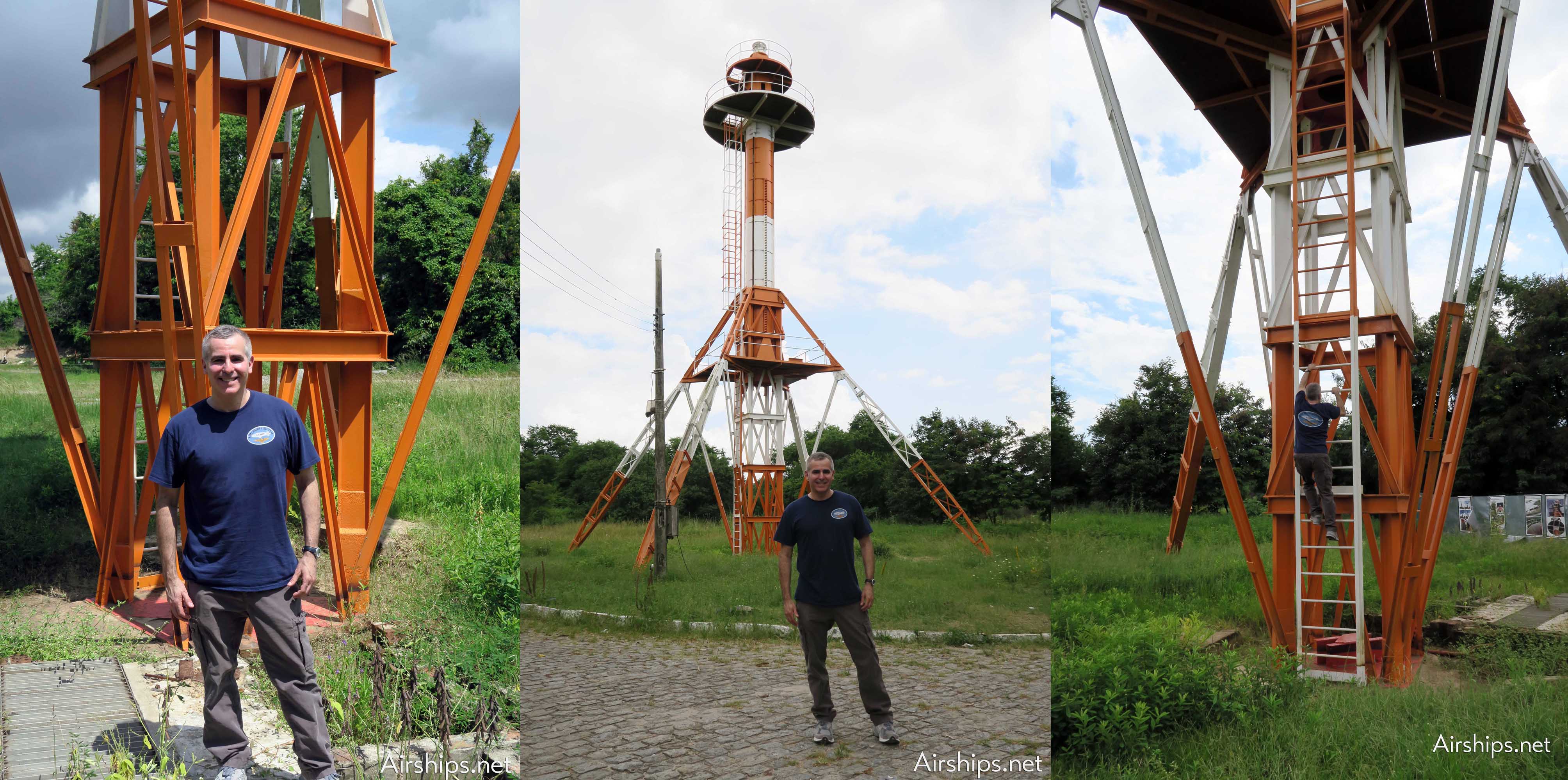 Dan Grossman with the Zeppelin Mast in Recife, 2015